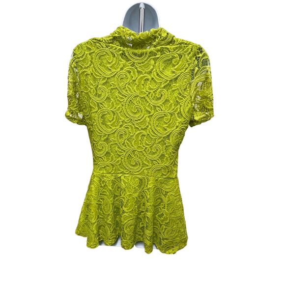 Ashley Stewart Lime Lace Dress & Shrug Set 90s Y2K Party Boho Size 10/12 - Picture 3 of 4